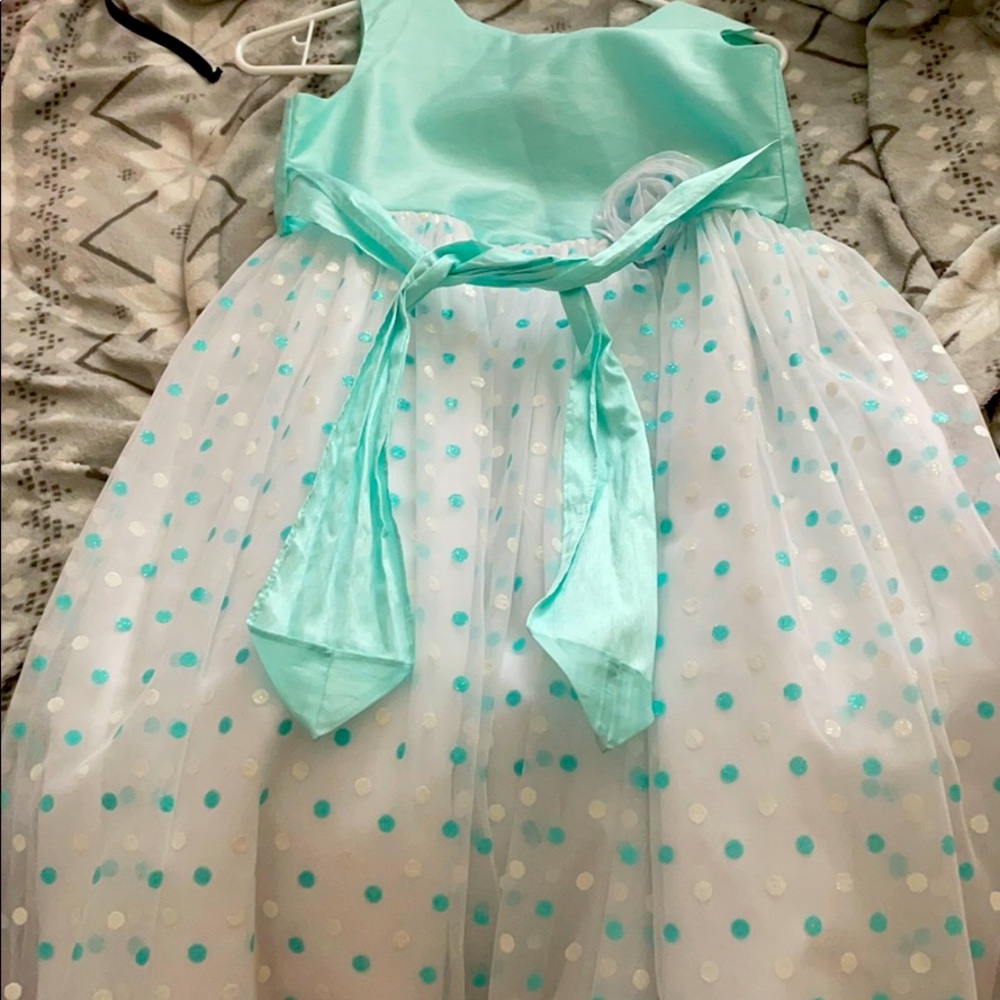 Blue Dress with Poka Dots :)